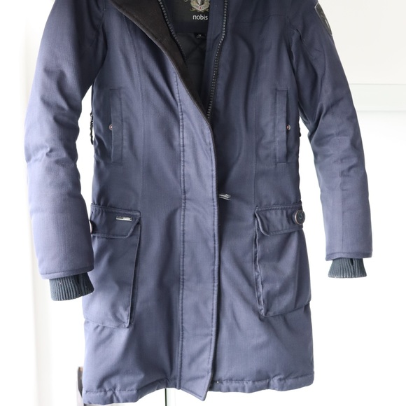 Nobis down filled jacket with fur hood - Picture 3 of 5